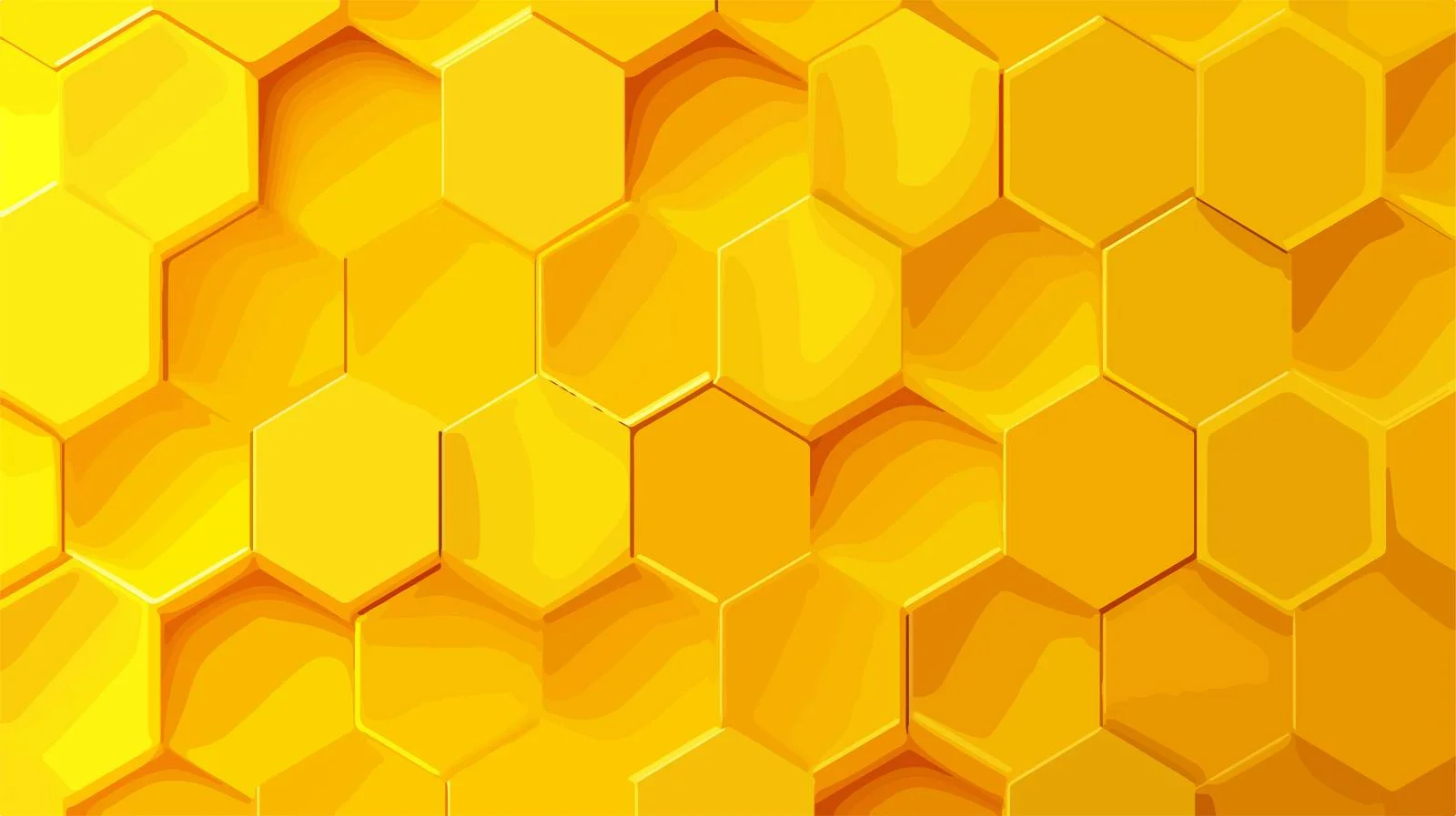 Yellow Hexagon Honeycomb Pattern — free download from Dotvec