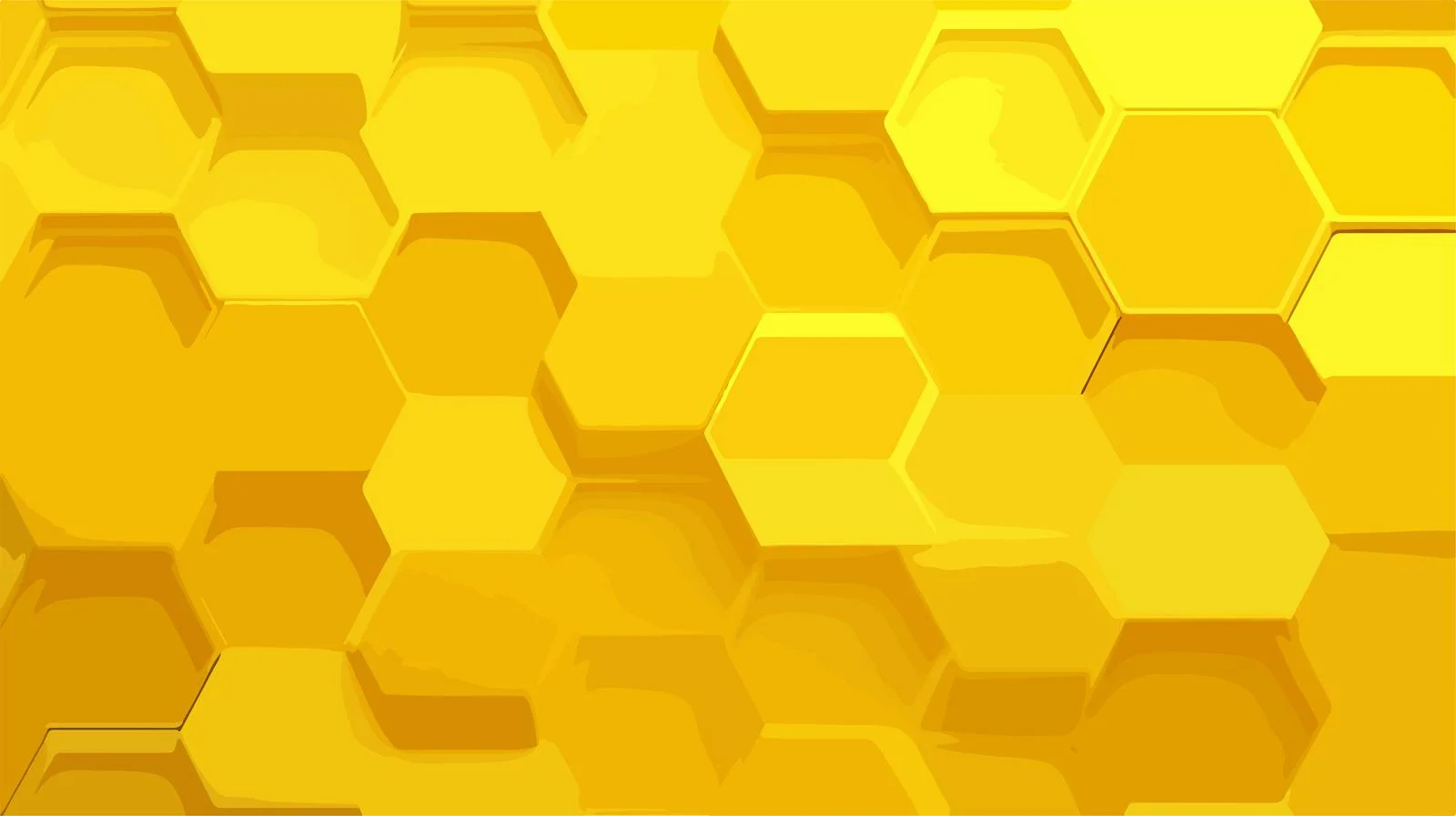 Yellow Honeycomb Hexagon Background Pattern — free download from Dotvec