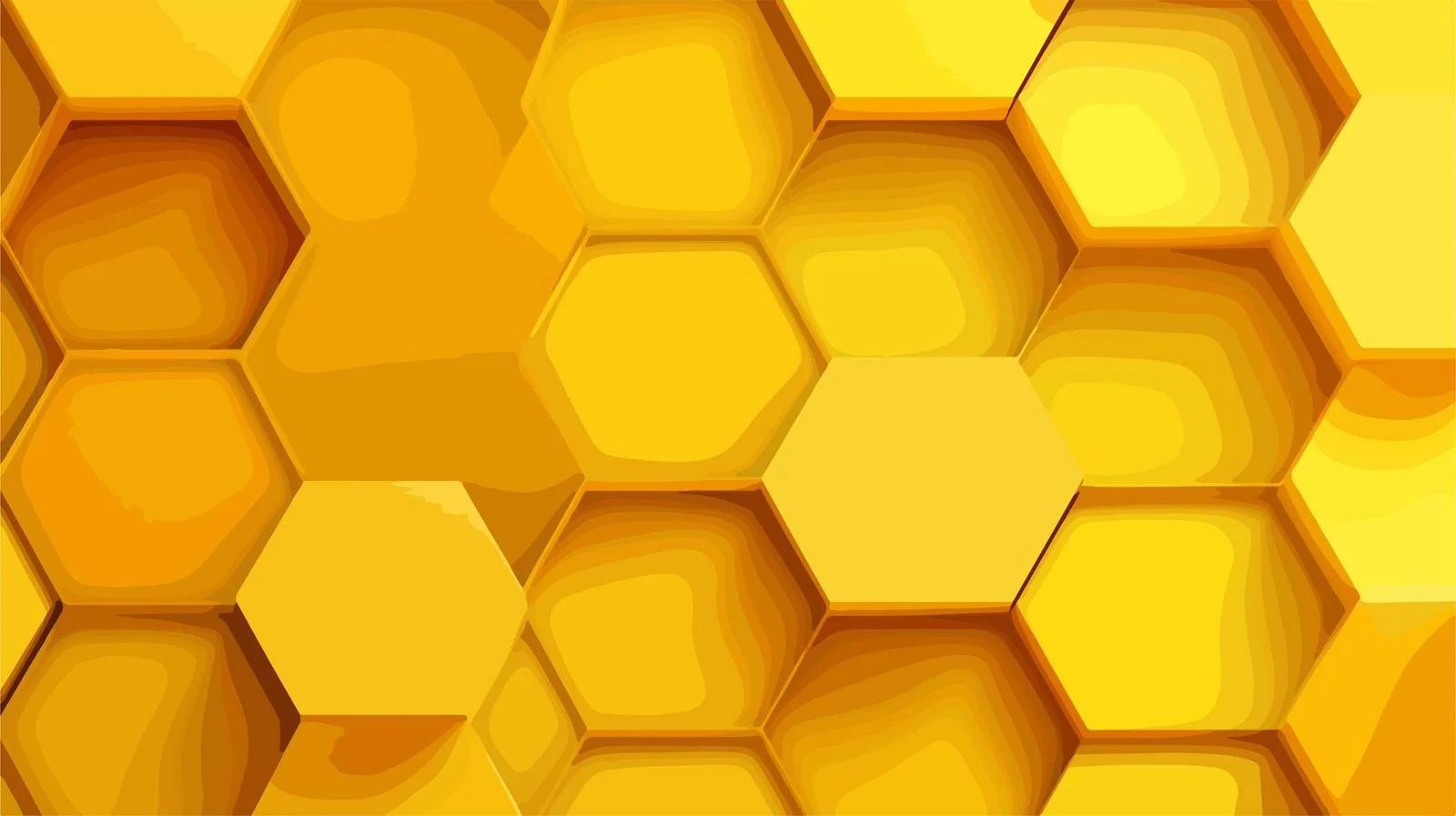 Yellow Hexagon Honeycomb Pattern Background — free download from Dotvec