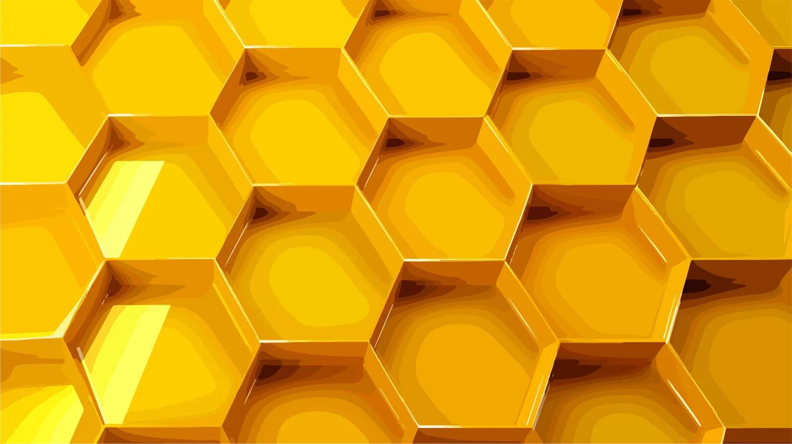 Yellow Honeycomb Hexagon Background — free download from Dotvec