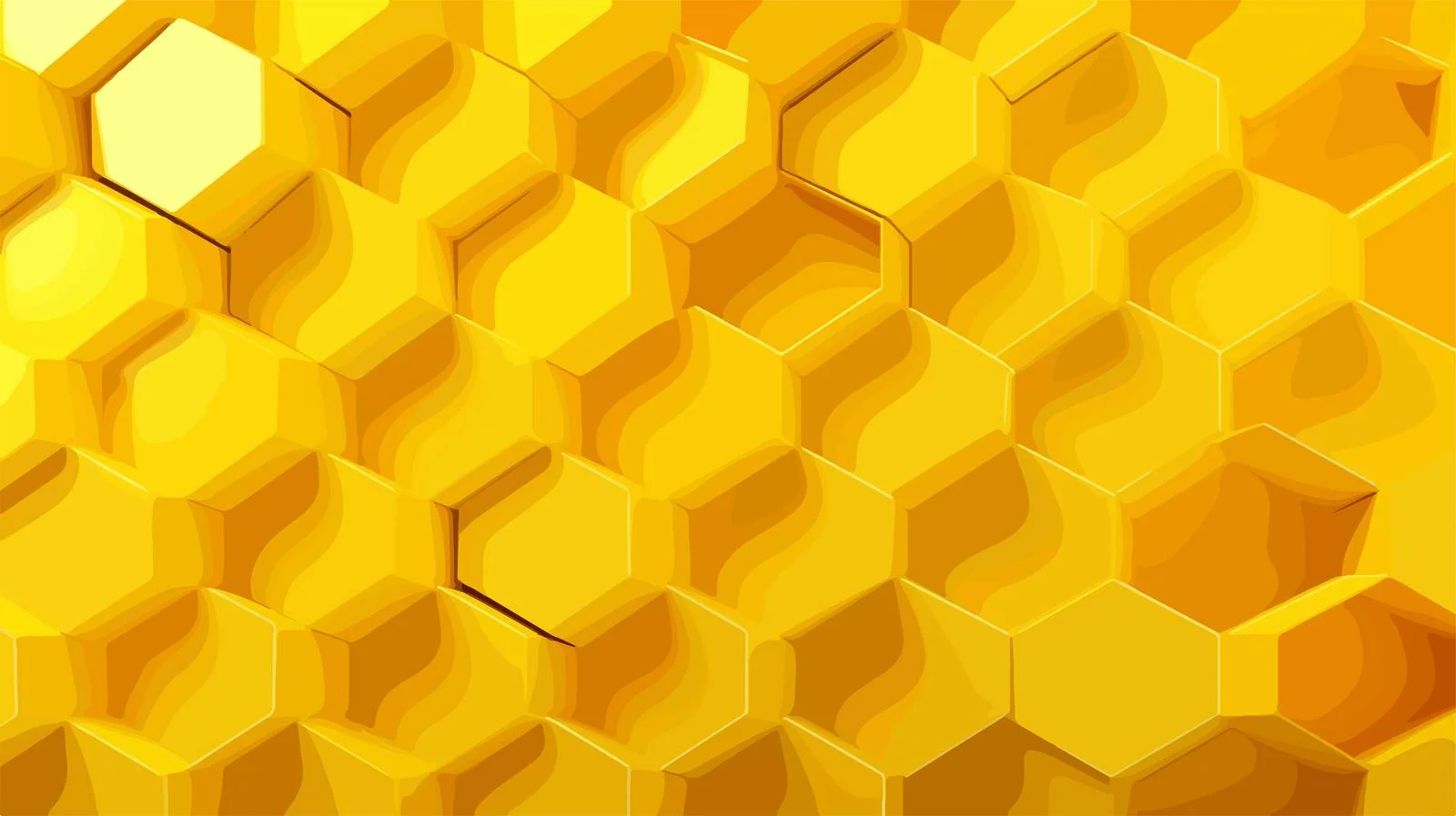 Yellow Honeycomb Hexagon Background — free download from Dotvec