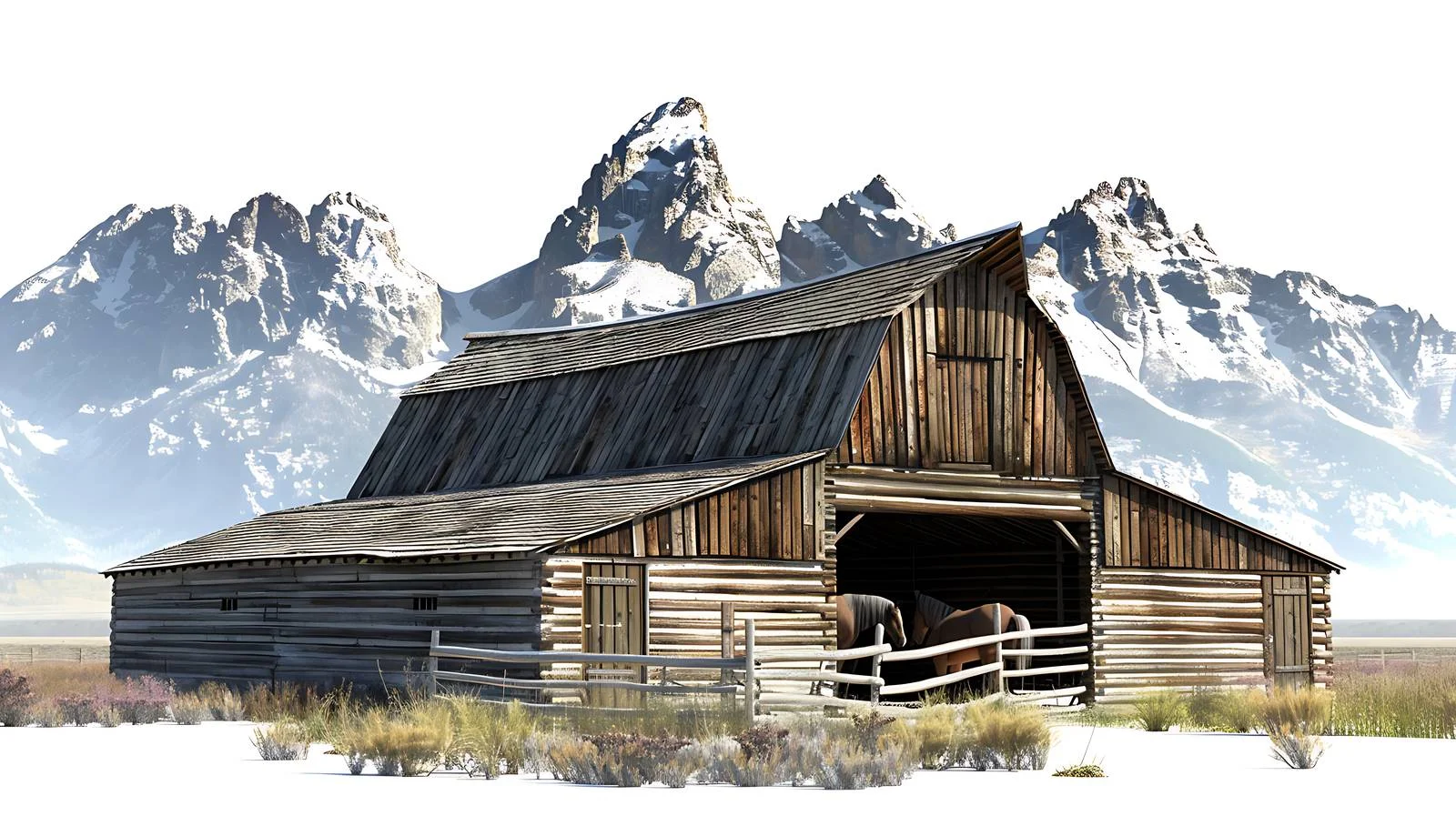 Traditional Horse Ranch near Grand Teton — free download from Dotvec