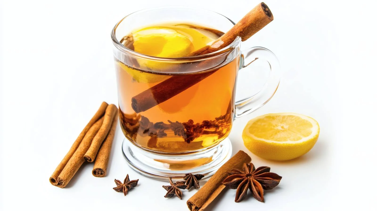 Elegant Hot Toddy Cocktail on White — free download from Dotvec