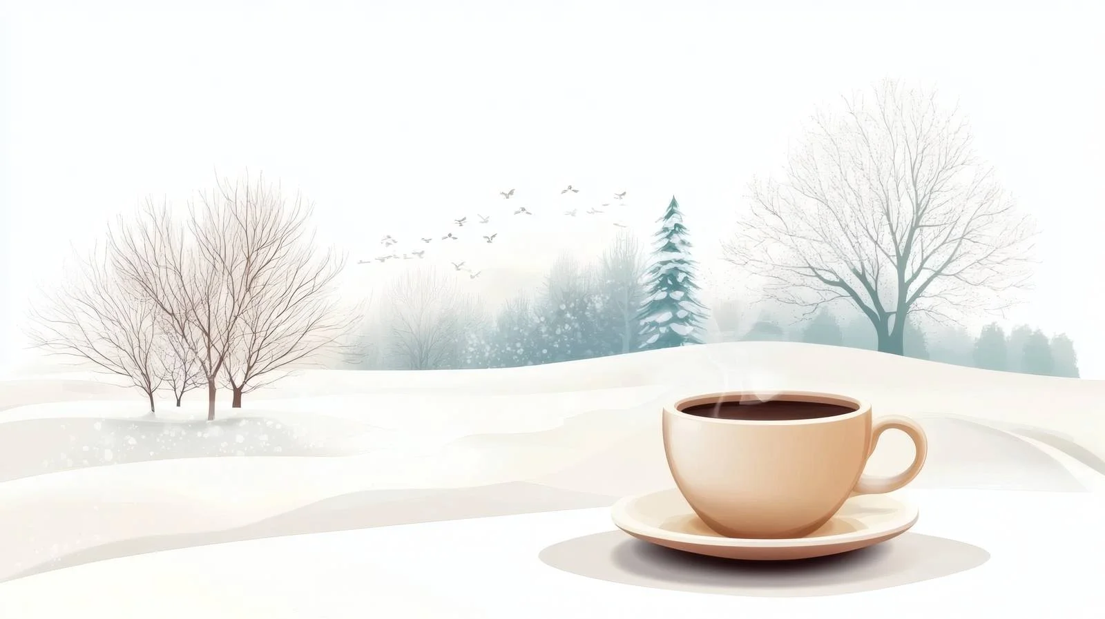 Cozy Café Scene with Winter Coffee — free download from Dotvec