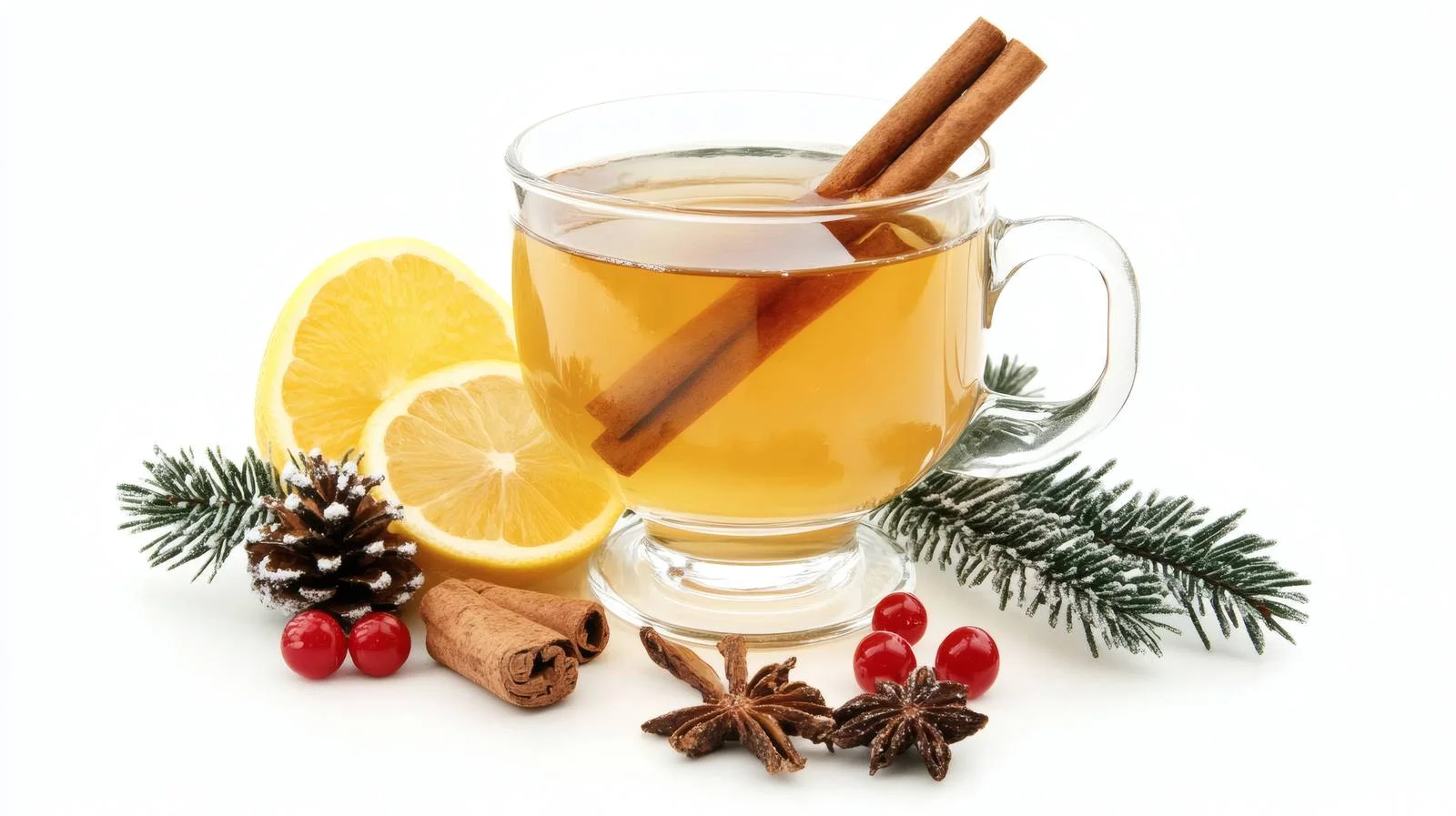 Festive Hot Toddy Beverage on White Background — free download from Dotvec