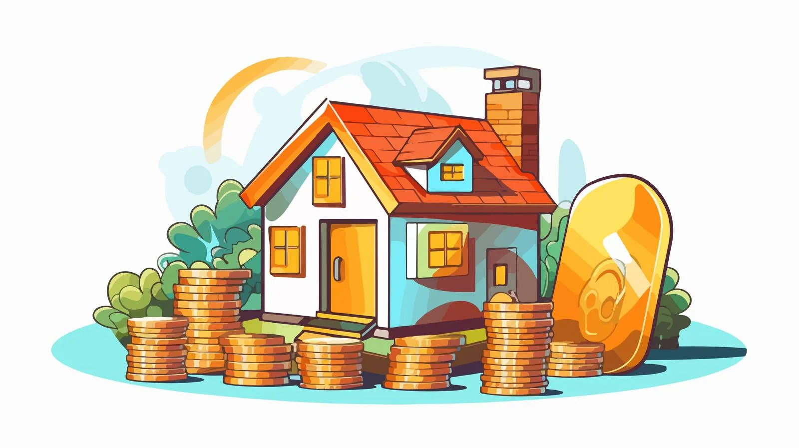 House Interest Discount for Tax Deduction – free deduction image from Dotvec