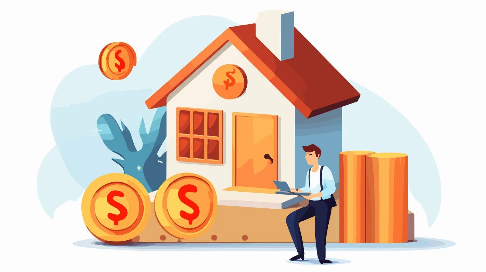 Tax-Deductible House Interest Icon – free deduction image from Dotvec