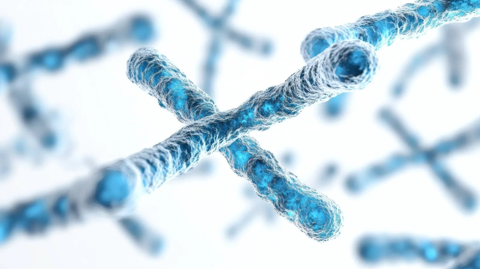 Human Chromosome DNA Structure on White Background — free download from Dotvec