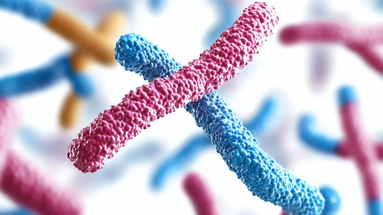 Isolated Human Chromosome DNA Molecular Structure — free download from Dotvec