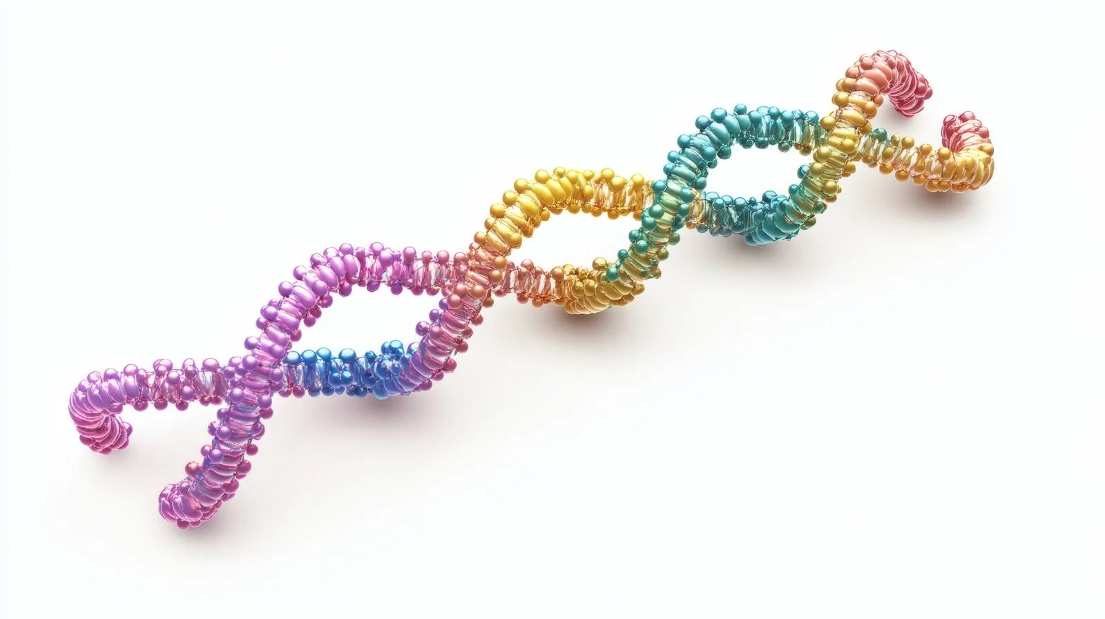 Isolated Human Chromosome DNA Structure White Background — free download from Dotvec