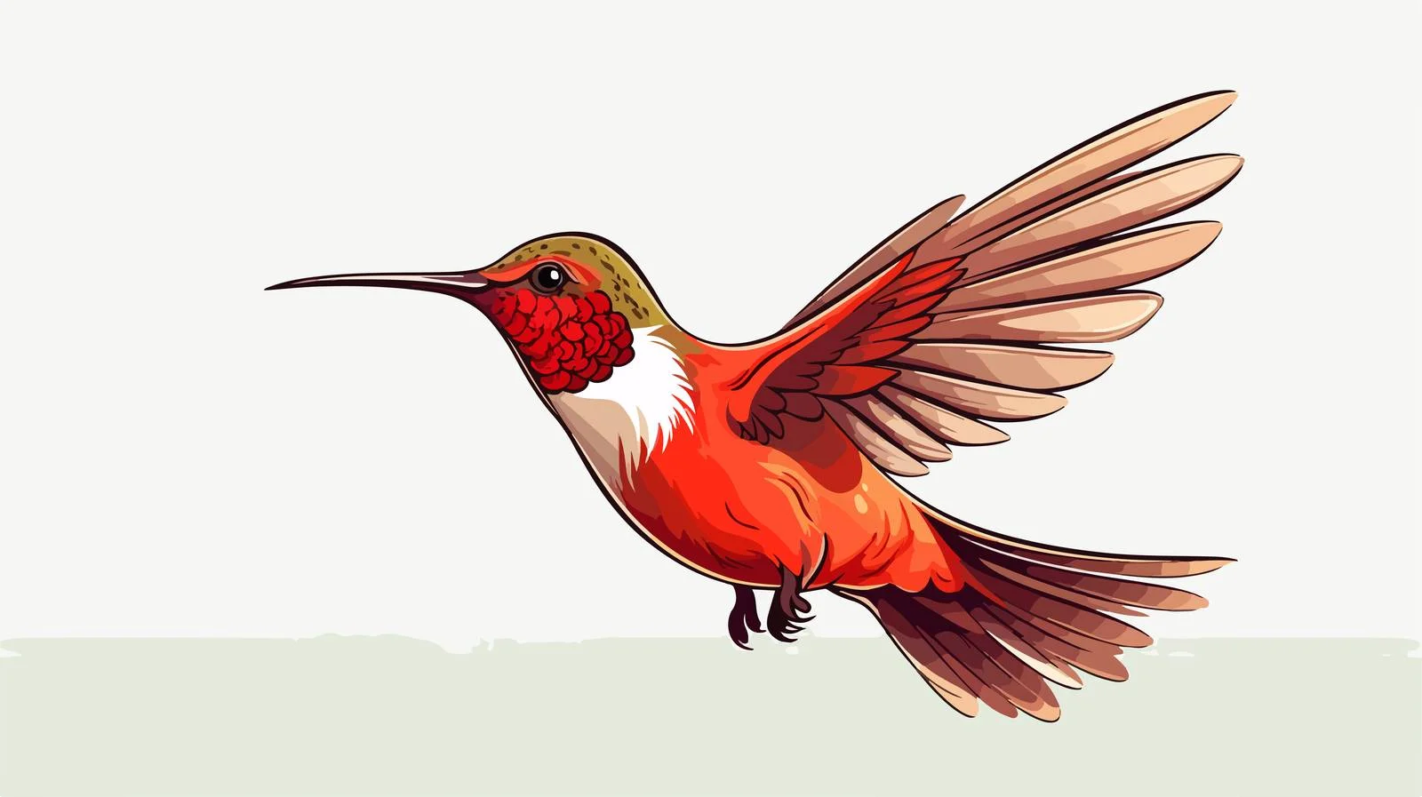 Hand-Drawn Hummingbird Sketch — free download from Dotvec