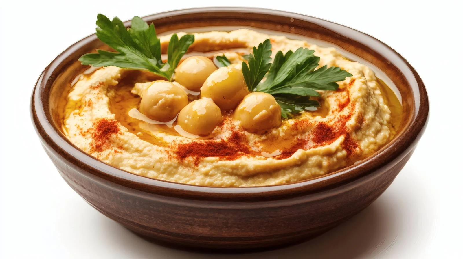 Creamy Hummus on White Background — free download from Dotvec