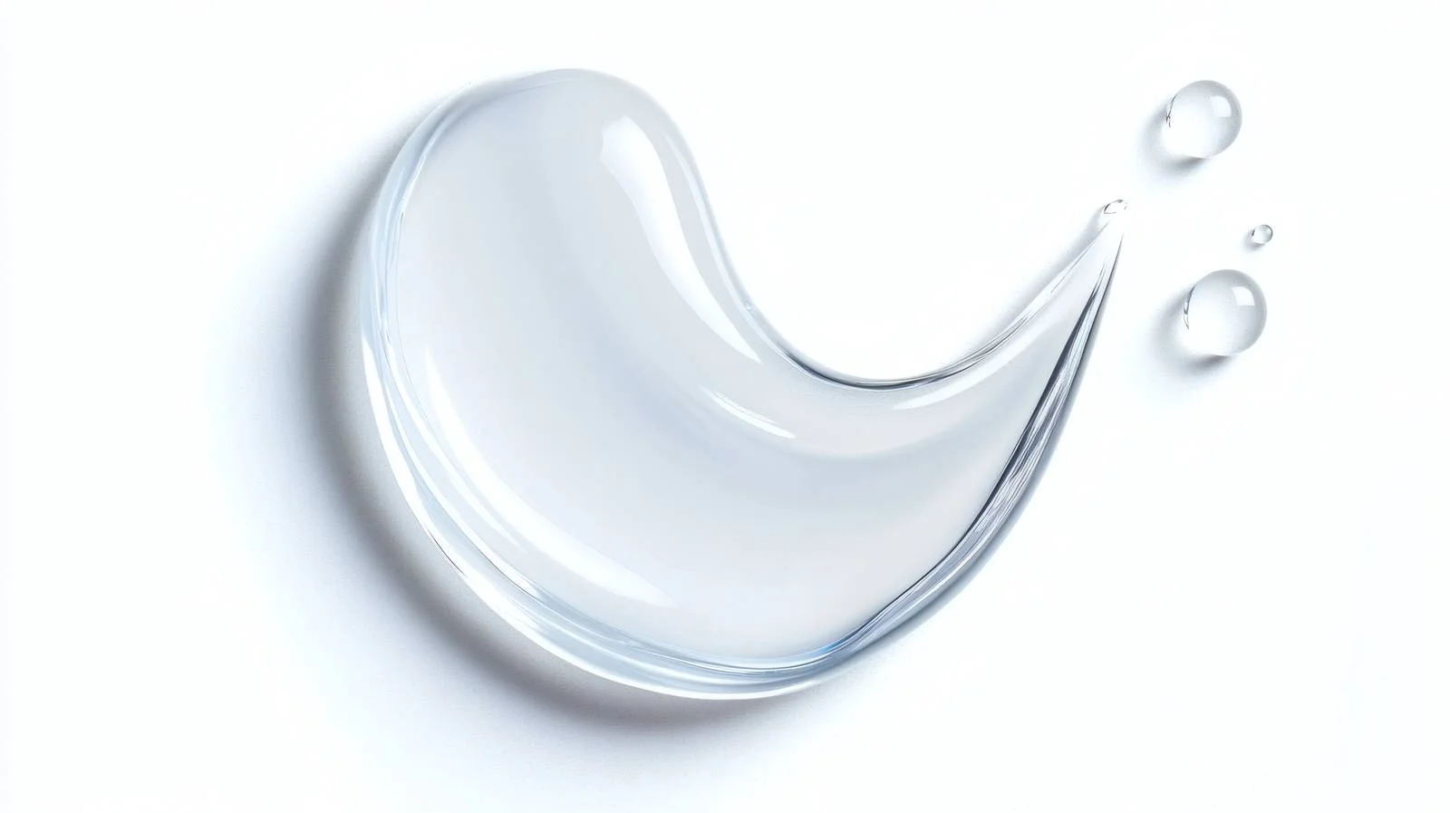 Clear Hyaluronic Gel Texture on White — free download from Dotvec