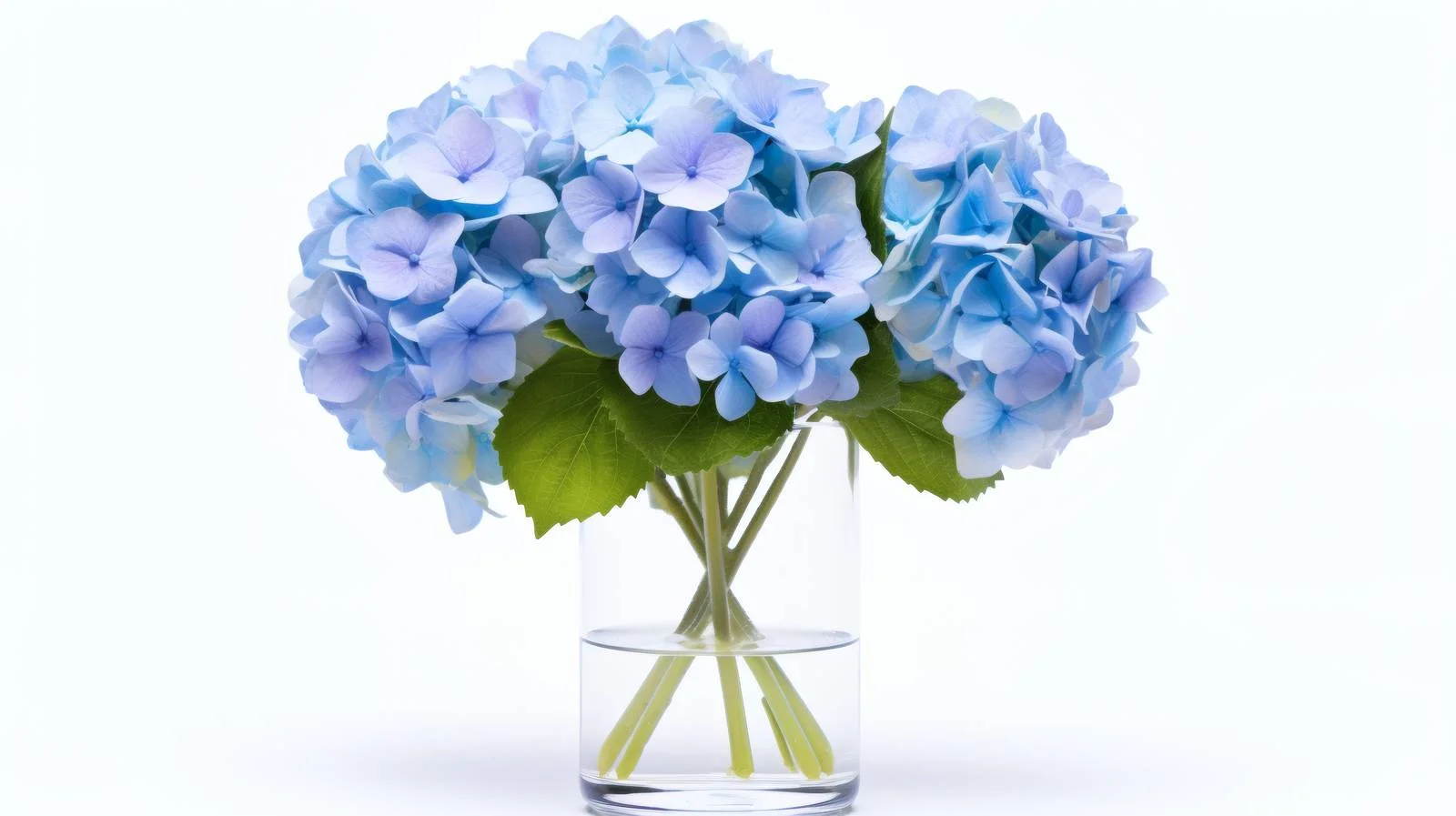 Elegant Hydrangea in Vase on White — free download from Dotvec