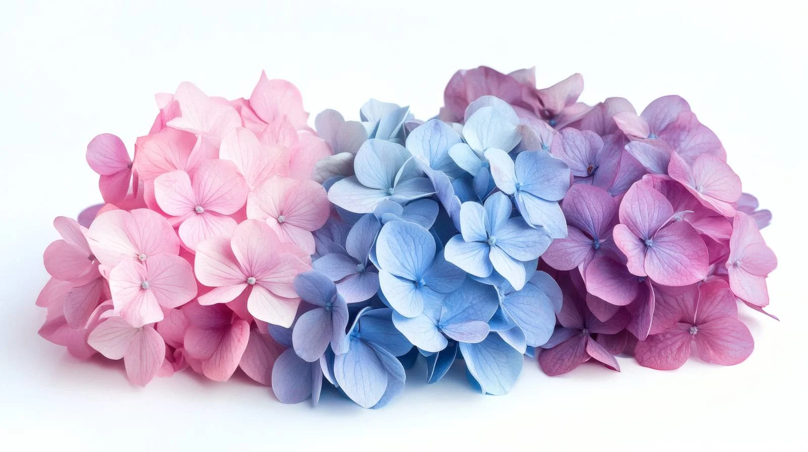 Elegant Hydrangea Flowers on White Background — free download from Dotvec