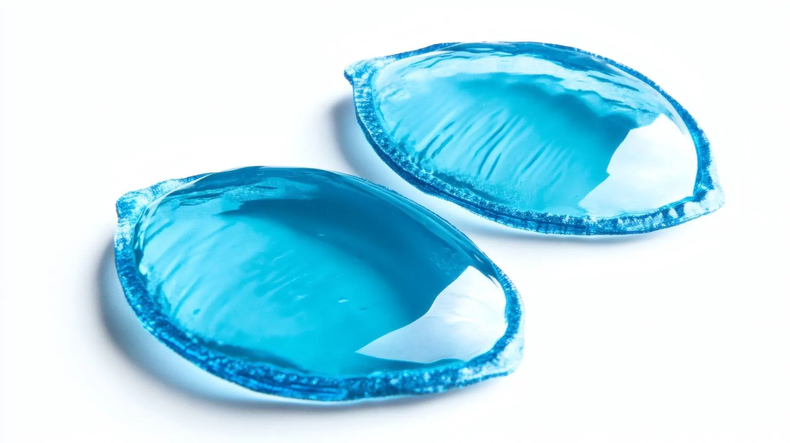 Blue Hydrogel Eye Patches on White — free download from Dotvec