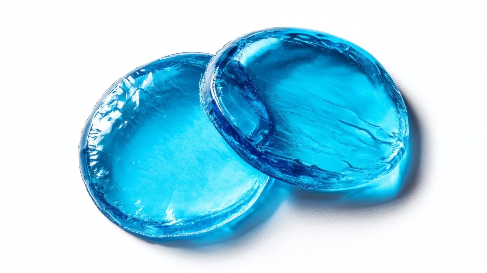 Blue Hydrogel Eye Patches on White — free download from Dotvec