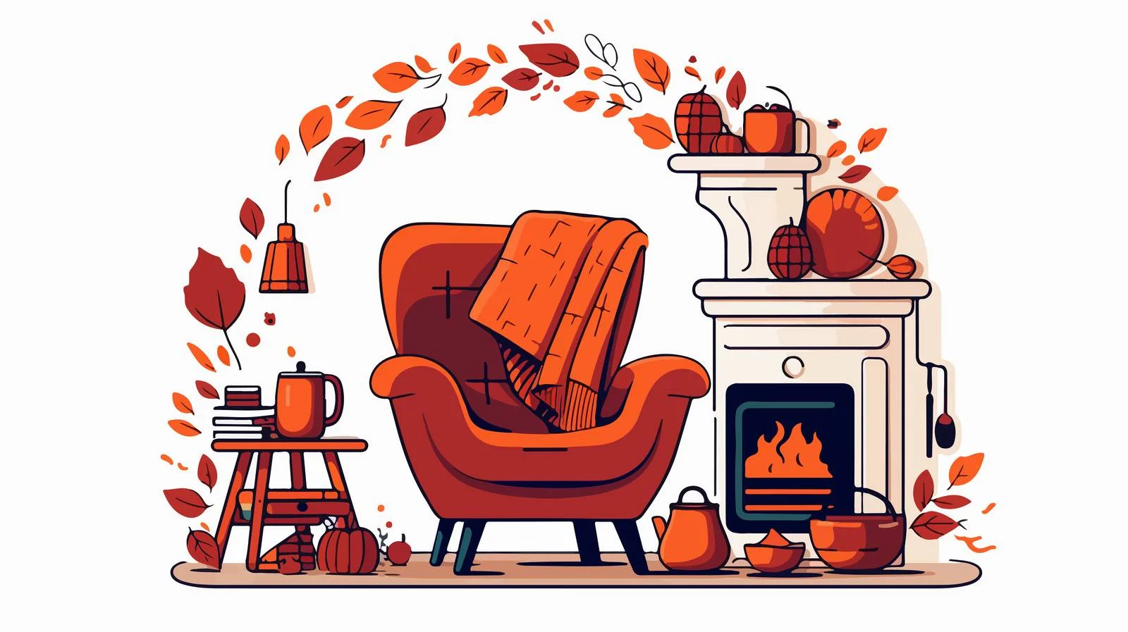 Cozy Fireplace Setting — free download from Dotvec