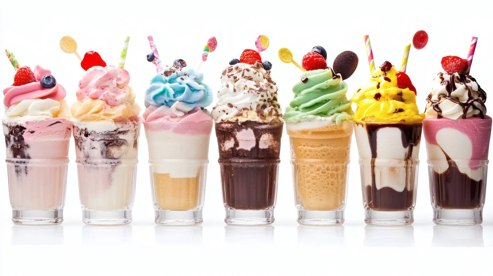 Variety of Isolated Ice Cream Selection — free download from Dotvec