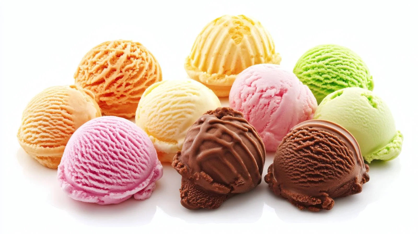 Variety of Ice Cream Isolated on White — free download from Dotvec