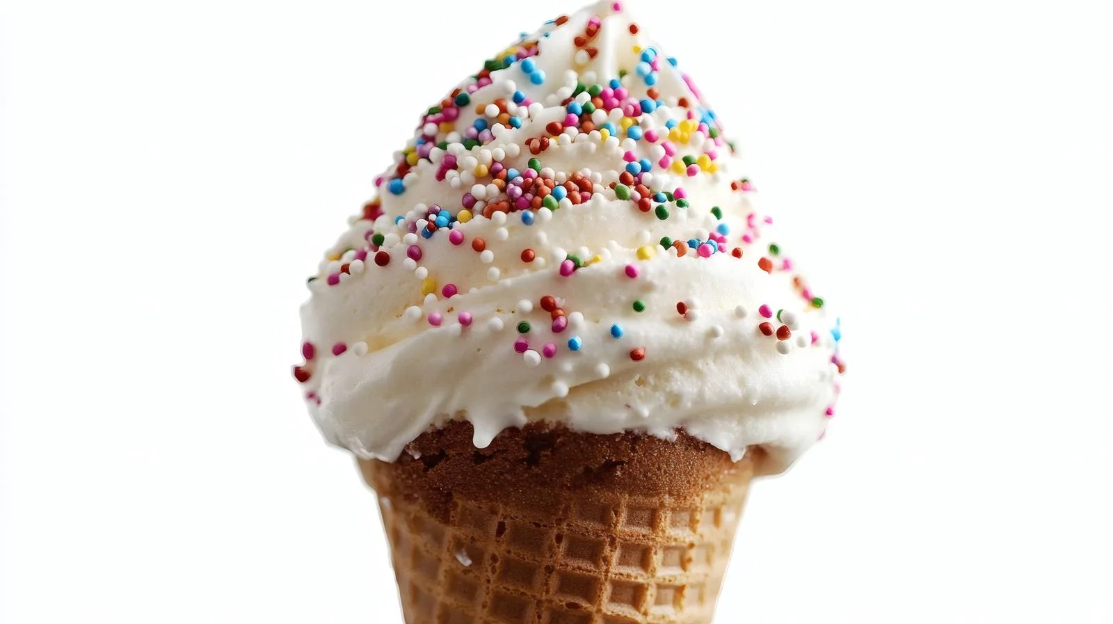 Delicious Ice Cream Cone Sugar Sprinkles — free download from Dotvec