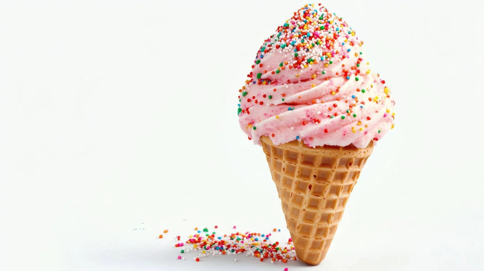 Delicious Ice Cream Cone Sprinkled Gracefully — free download from Dotvec