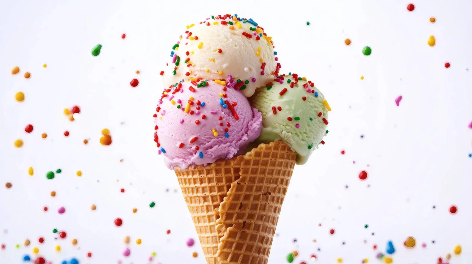 Delicious Ice Cream Array with Colorful Sprinkles — free download from Dotvec