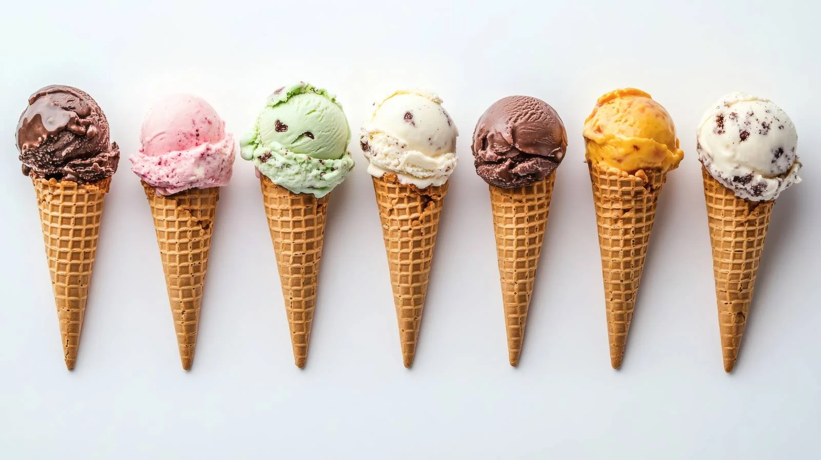Delicious Ice Cream Cone Display Isolated — free download from Dotvec