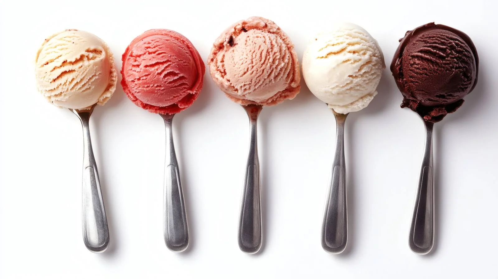 Delicious Ice Cream Scoops on White Background — free download from Dotvec