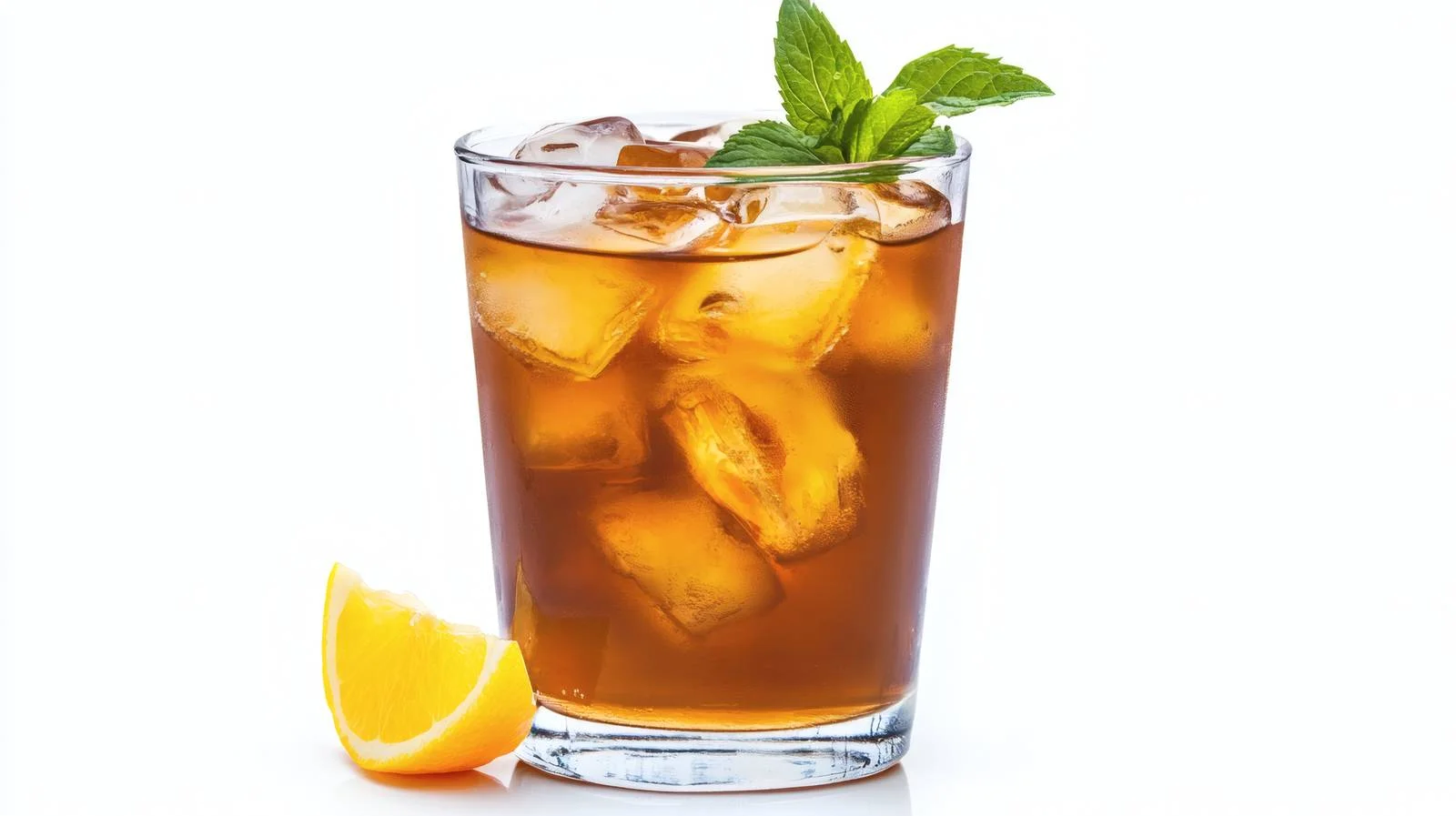 Refreshing Iced Tea on White Background — free download from Dotvec