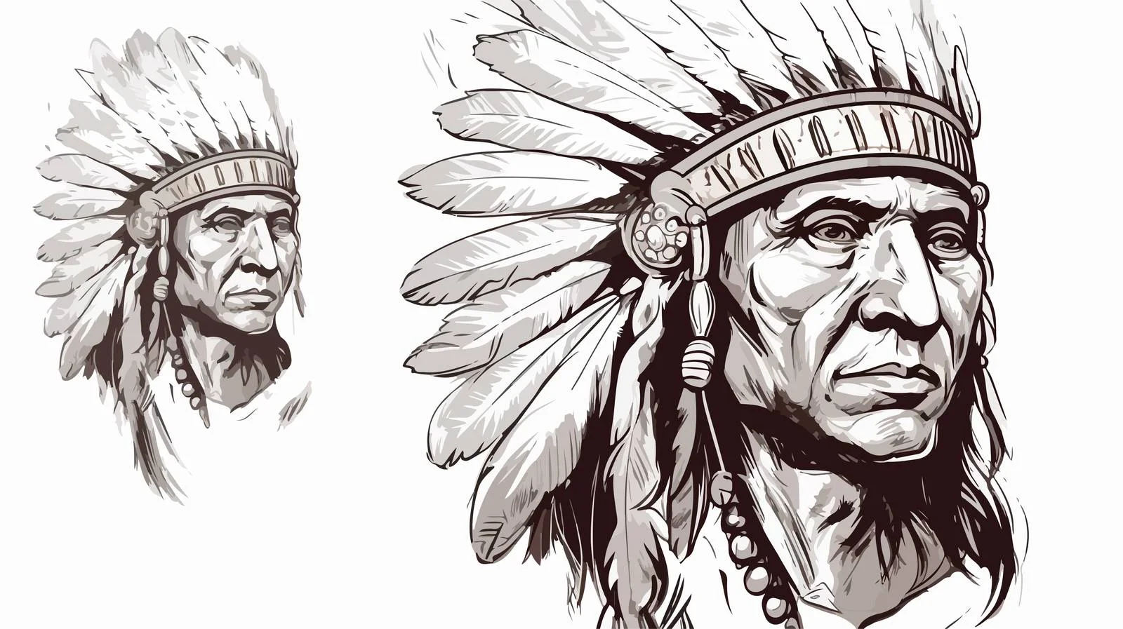 Indian Face Hand-drawn Cartoon Sketch — free download from Dotvec