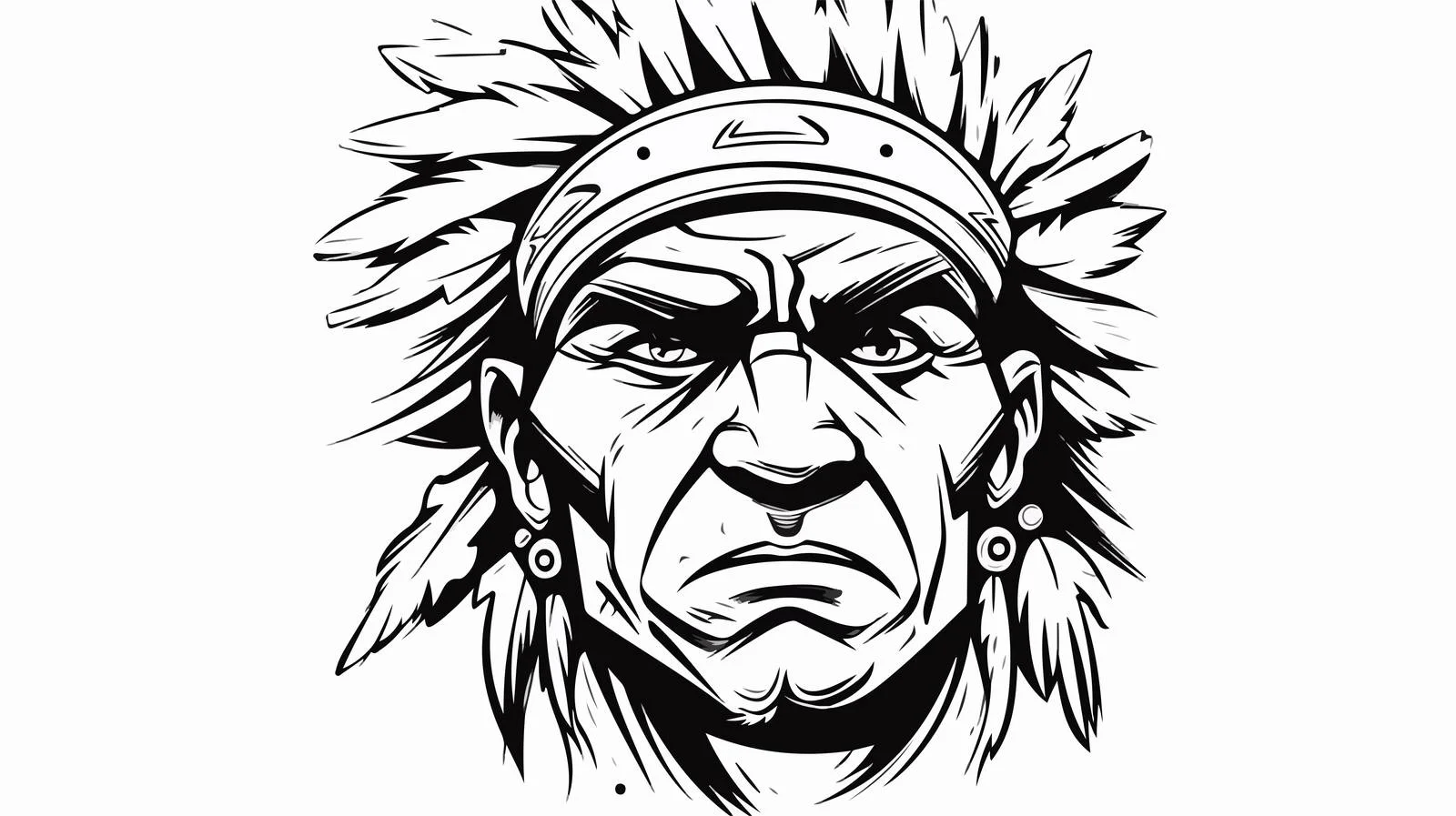 Hand-drawn Indian Face Cartoon Sketch — free download from Dotvec