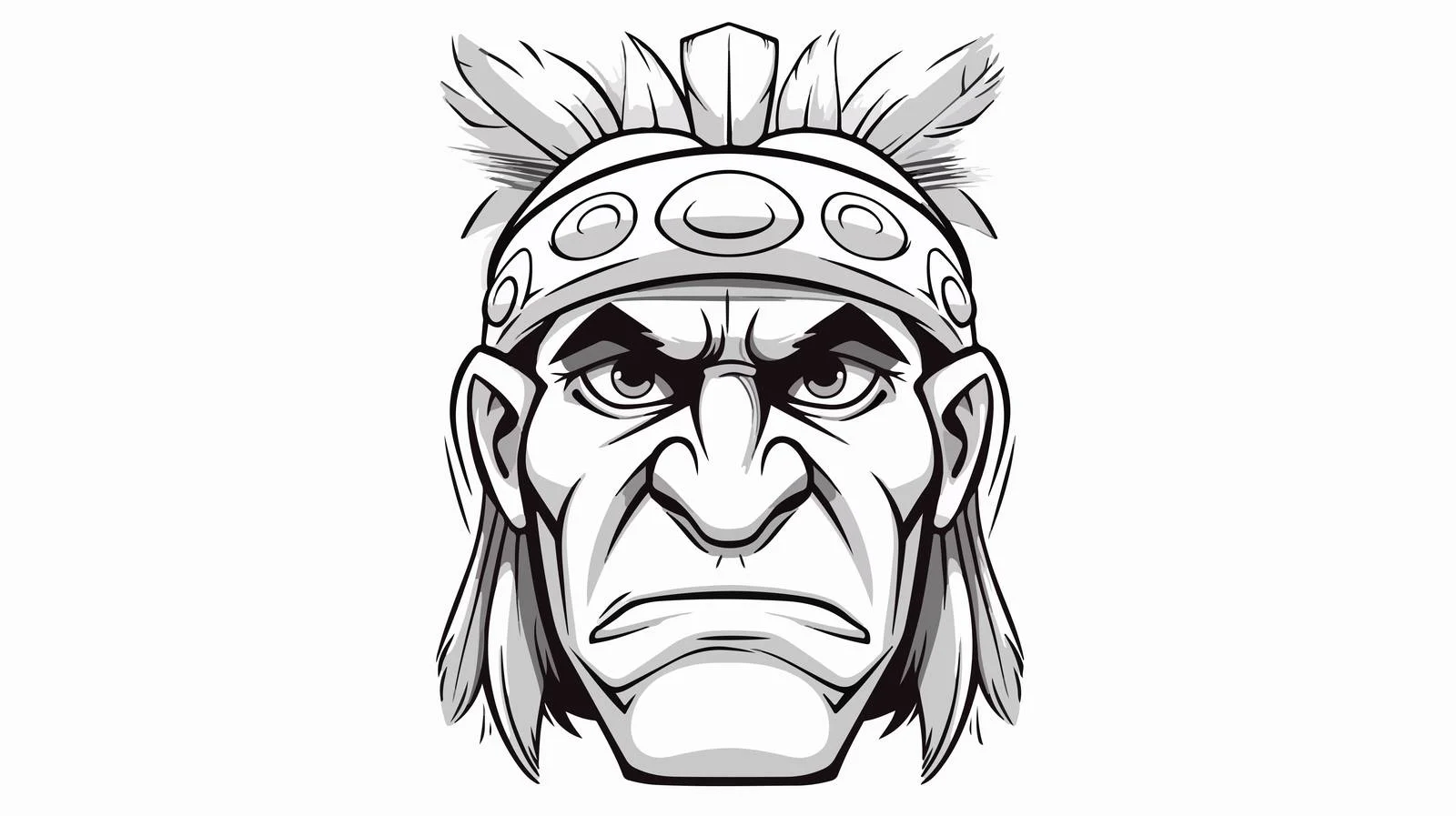 Indian Face Cartoon Sketch Vector Illustration — free download from Dotvec