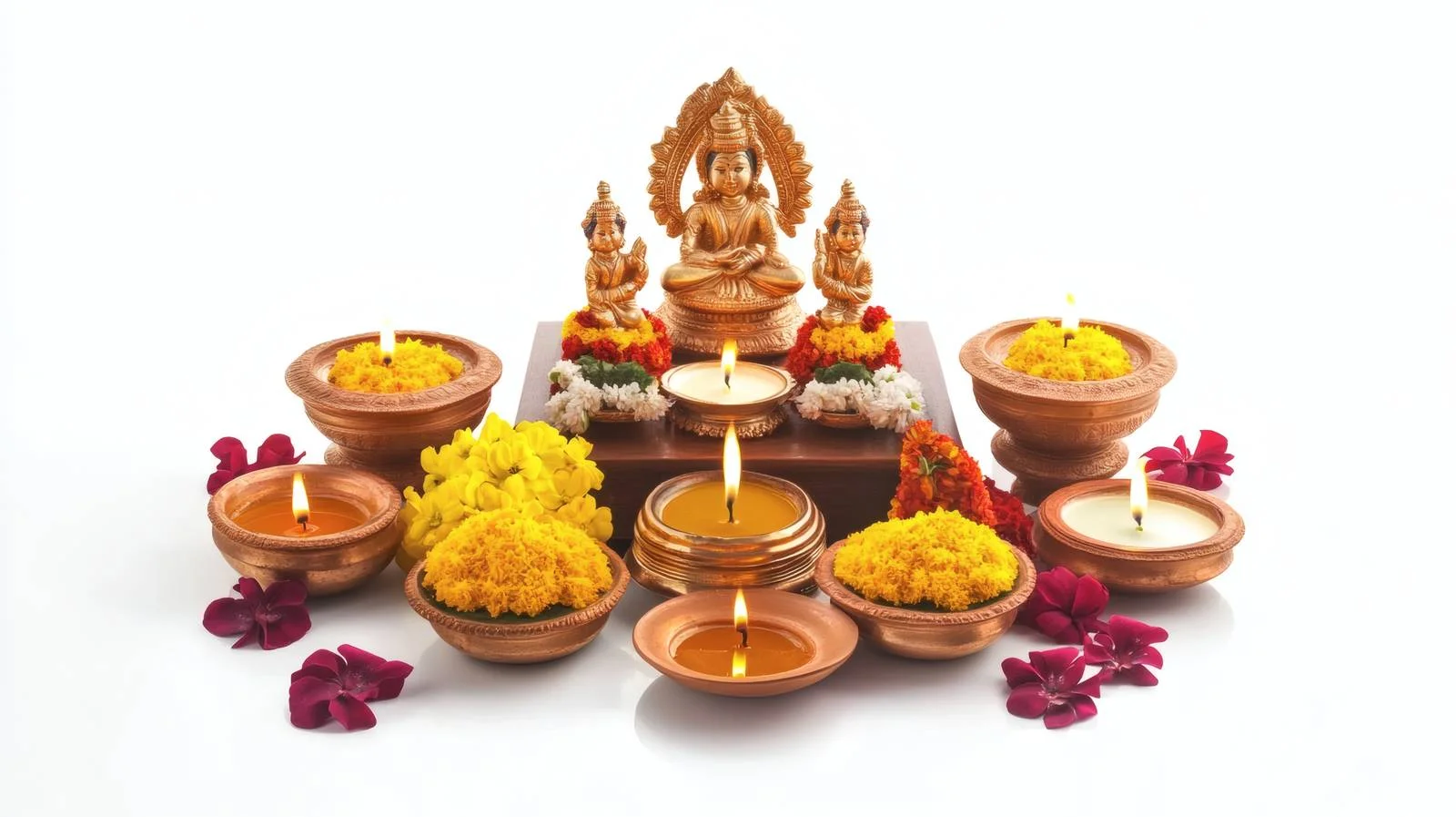 Traditional Indian Puja Ceremony in Isolated Temple — free download from Dotvec