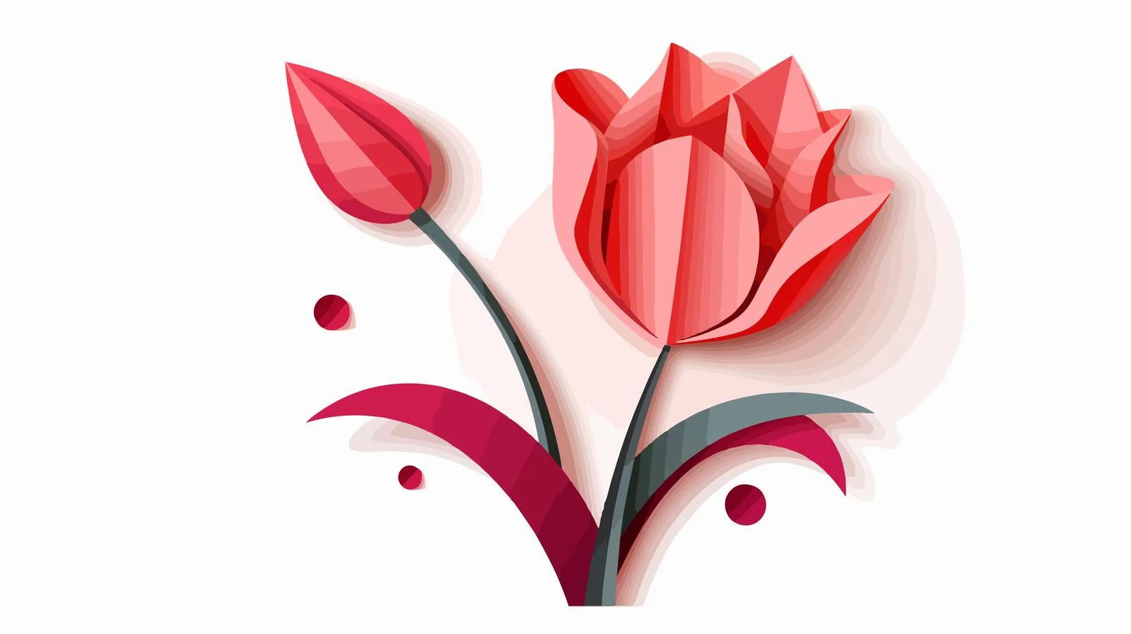 Women's Day Tulip Vector Illustration — free download from Dotvec