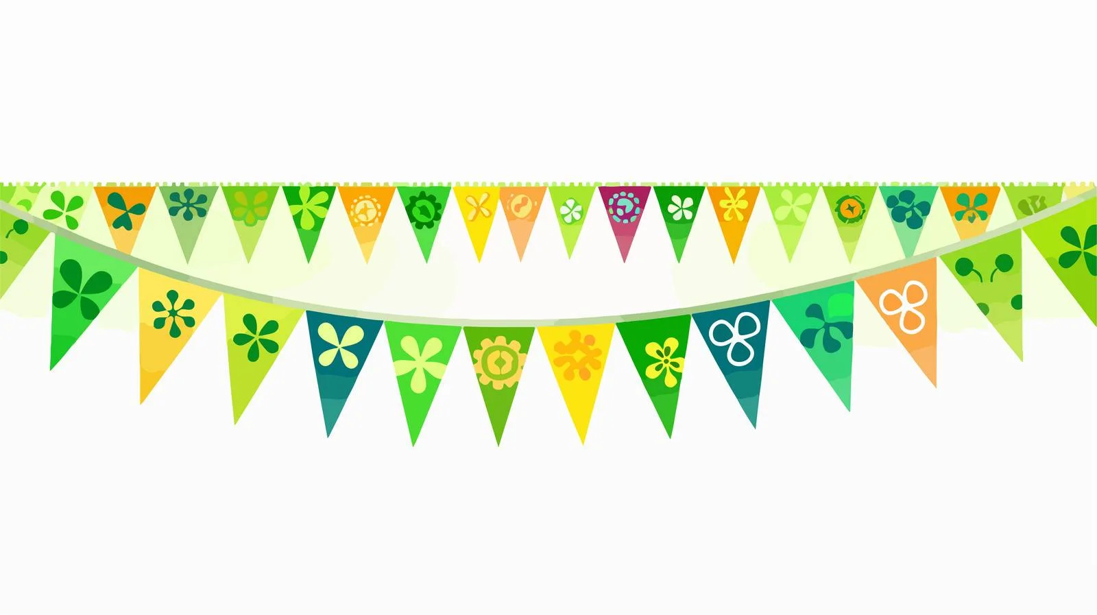 Irish Flag on Clover Background — free download from Dotvec