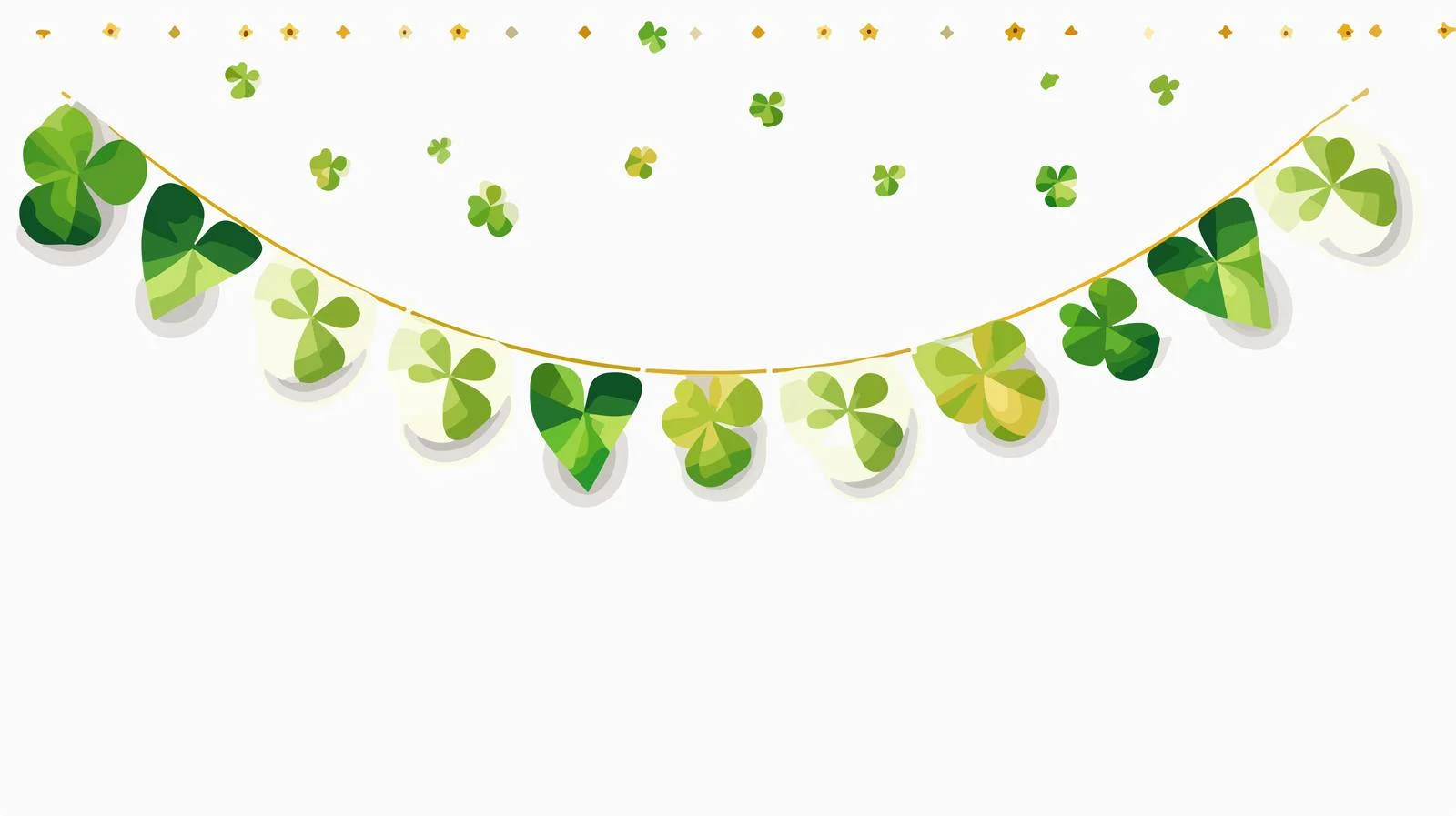 Irish Flag Clover Leaf Background — free download from Dotvec