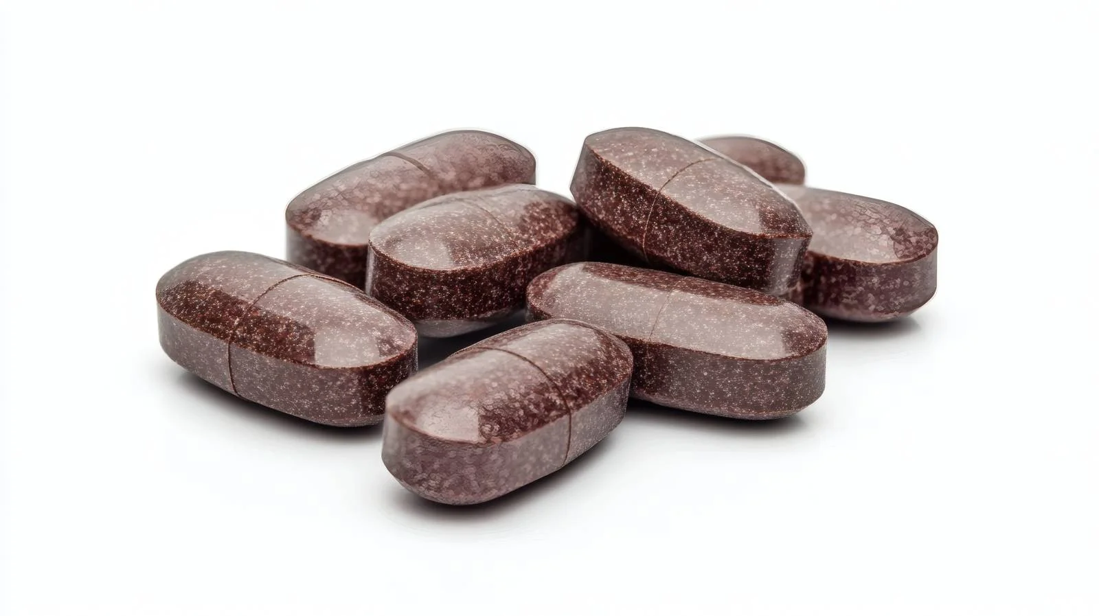 High-Quality Iron Supplement Pills on White — free download from Dotvec