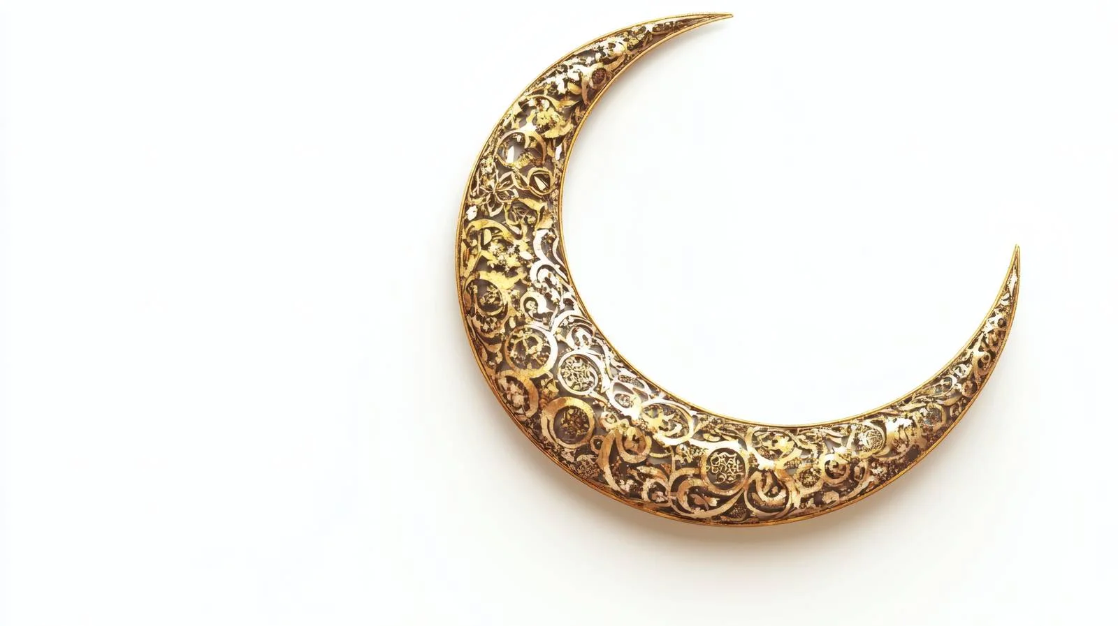 Elegant Islamic Crescent on White Background — free download from Dotvec
