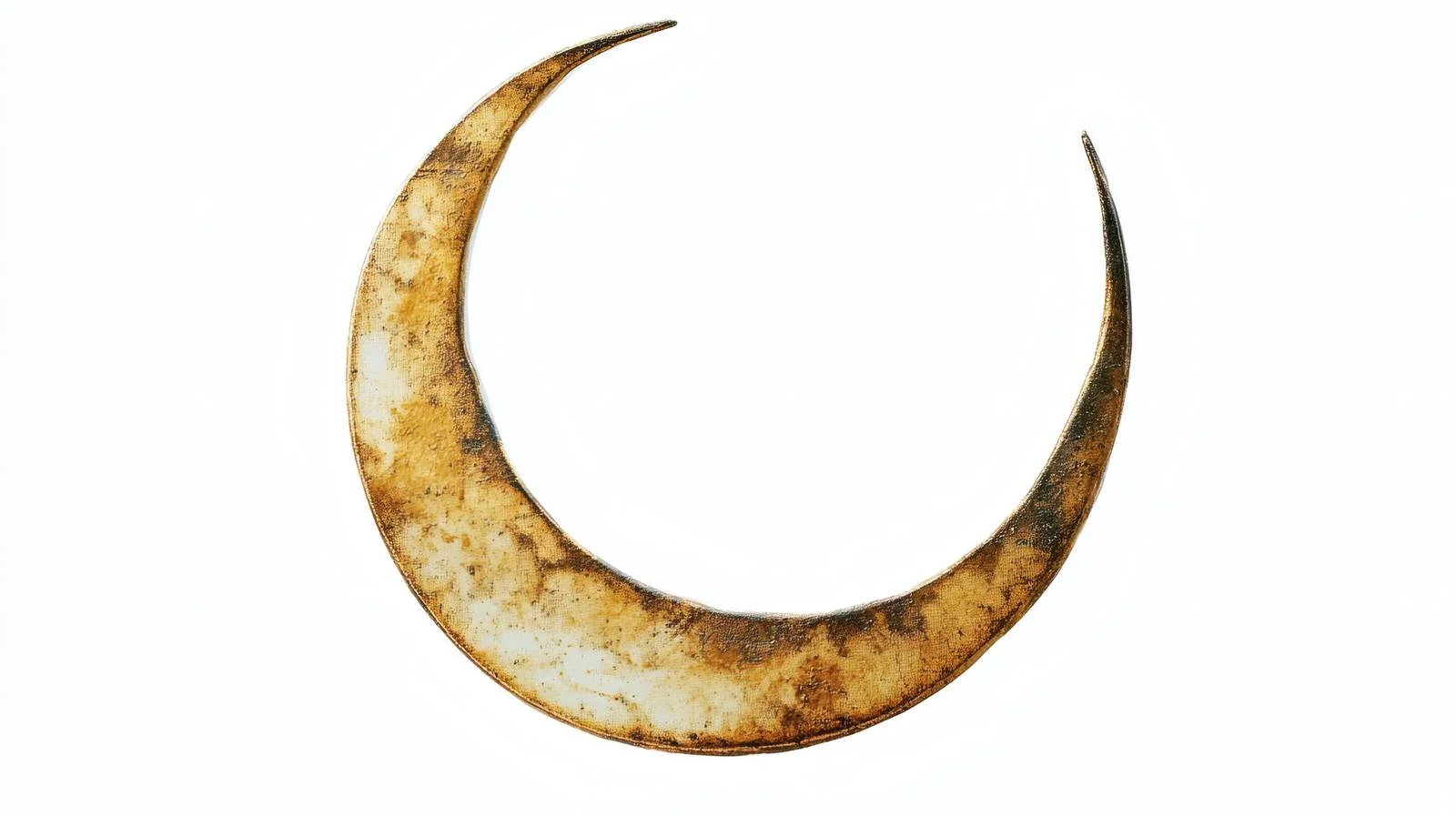Elegant Islamic Crescent on White Background — free download from Dotvec