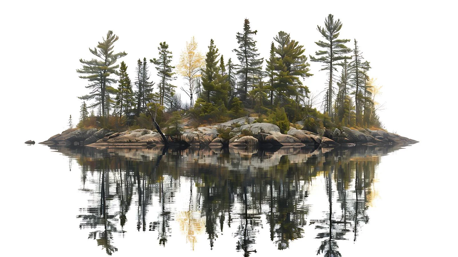 Tranquil Pine Forest on Northern Minnesota Island — free download from Dotvec