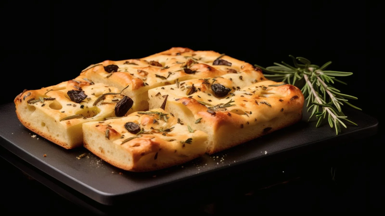 Traditional Italian Focaccia Bread on White — free download from Dotvec