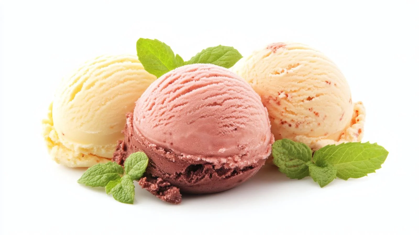 Authentic Italian Gelato on White Background — free download from Dotvec