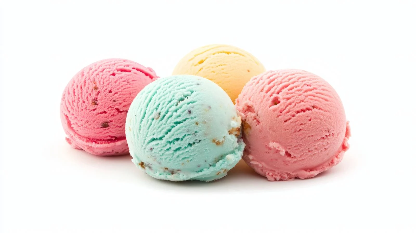 Delicious Italian Gelato on White Background — free download from Dotvec