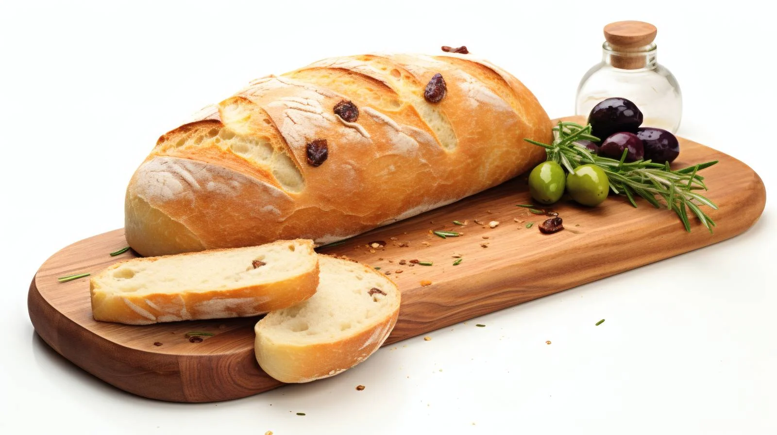 Traditional Italian Ciabatta Bread and Olives — free download from Dotvec