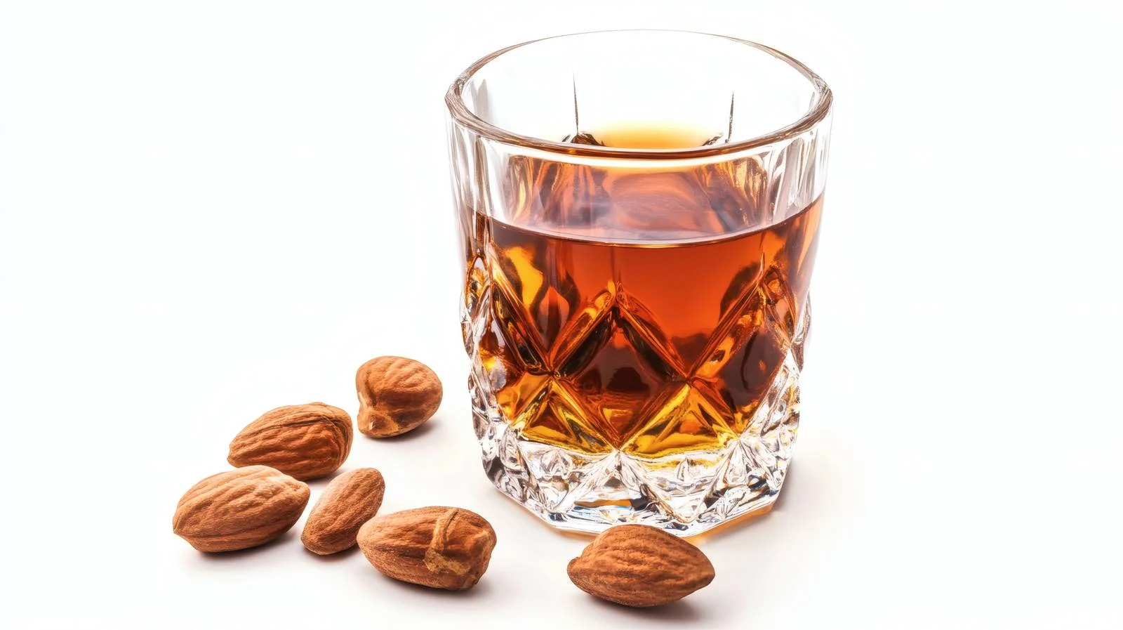 Premium Amaretto Italian Liqueur on White Background — free download from Dotvec