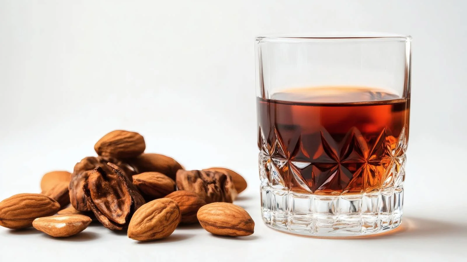 Premium Italian Amaretto Bottle on White — free download from Dotvec