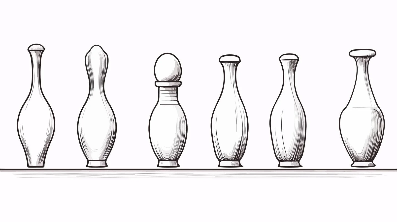 Bowling Skittles Lineup — free download from Dotvec