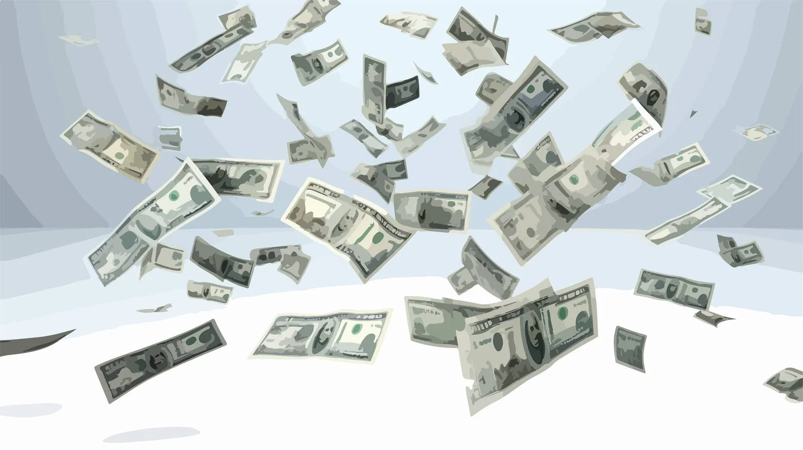 Falling Dollar Bills Jackpot free images image from Dotvec