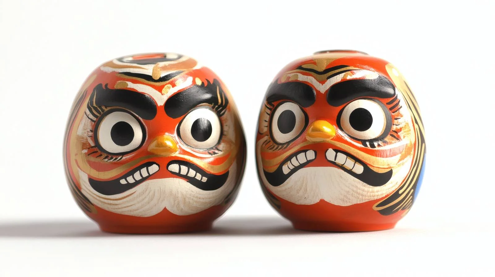 Traditional Japanese Daruma Dolls on White Background — free download from Dotvec